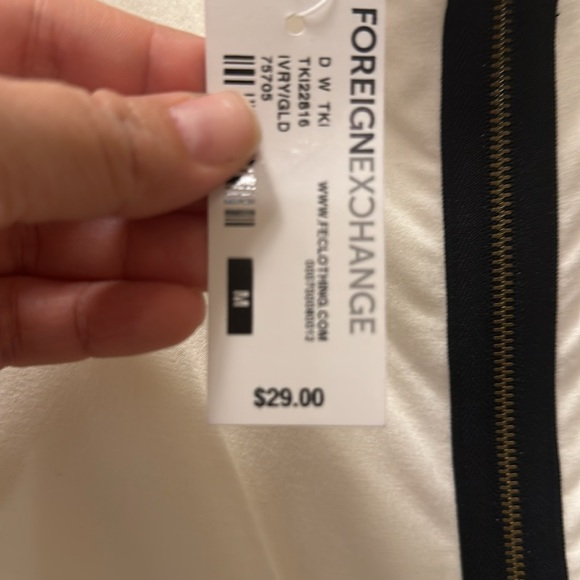 Foreign Exchange peplum zipper top - Picture 4 of 4